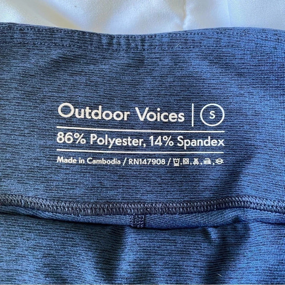 NEW outdoor voices two tone warm up leggings S - Picture 3 of 3